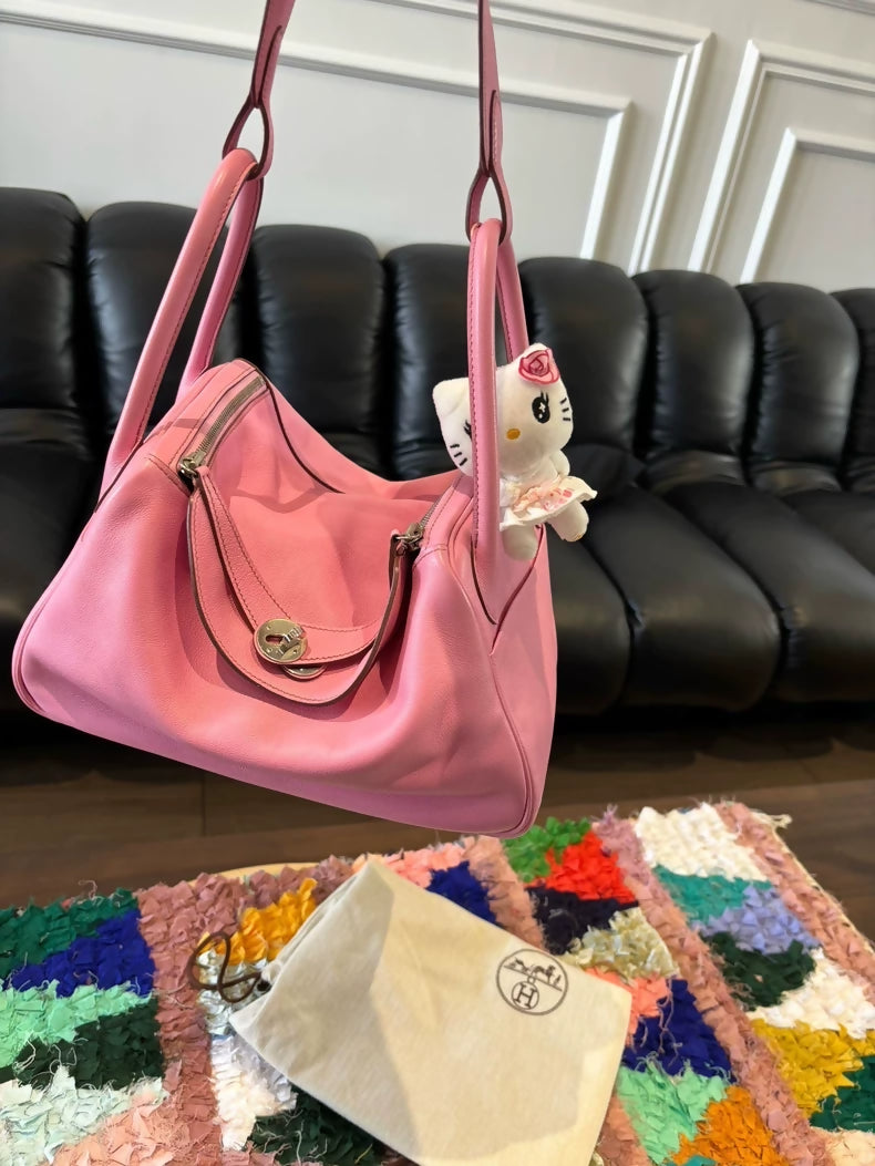 Hermes Lindy 30 5P pink bubblegum