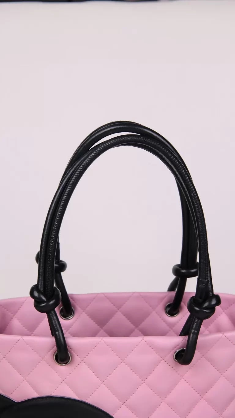 Chanel Pink Cambon Medium Basket Handbag