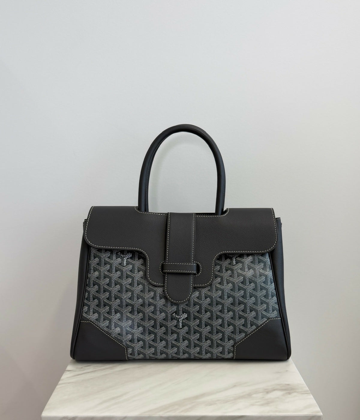 Goyard Saïgon Tote Bag Grey PHW