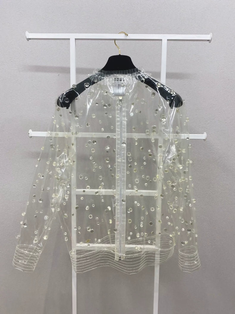 Chanel transparent raincoat