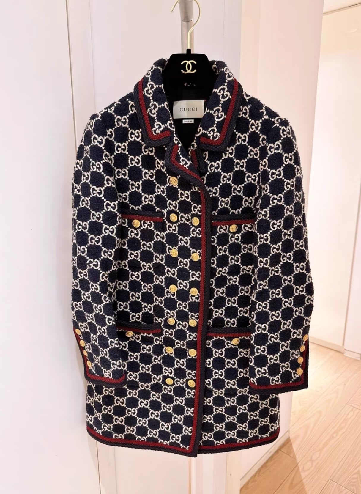 GUCCI Gucci GG pattern tweed coat - 36 Coat - Secondhand luxury from Top Quality Luxury Designers Bag