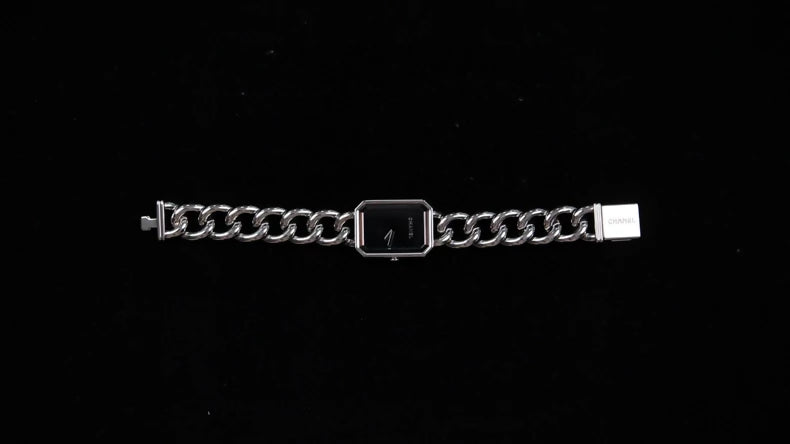 Chanel Premiere H3280 Black Silver Watch