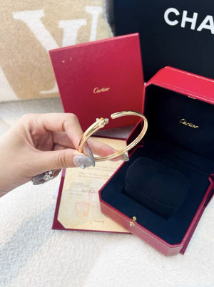 Panthere de cartier rose gold leopard bracelet