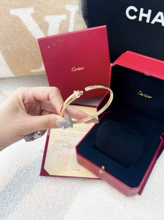 Cartier Panthere de cartier rose gold leopard bracelet - 18 High Jewellery - Secondhand luxury from Top Quality Luxury Designers Bag