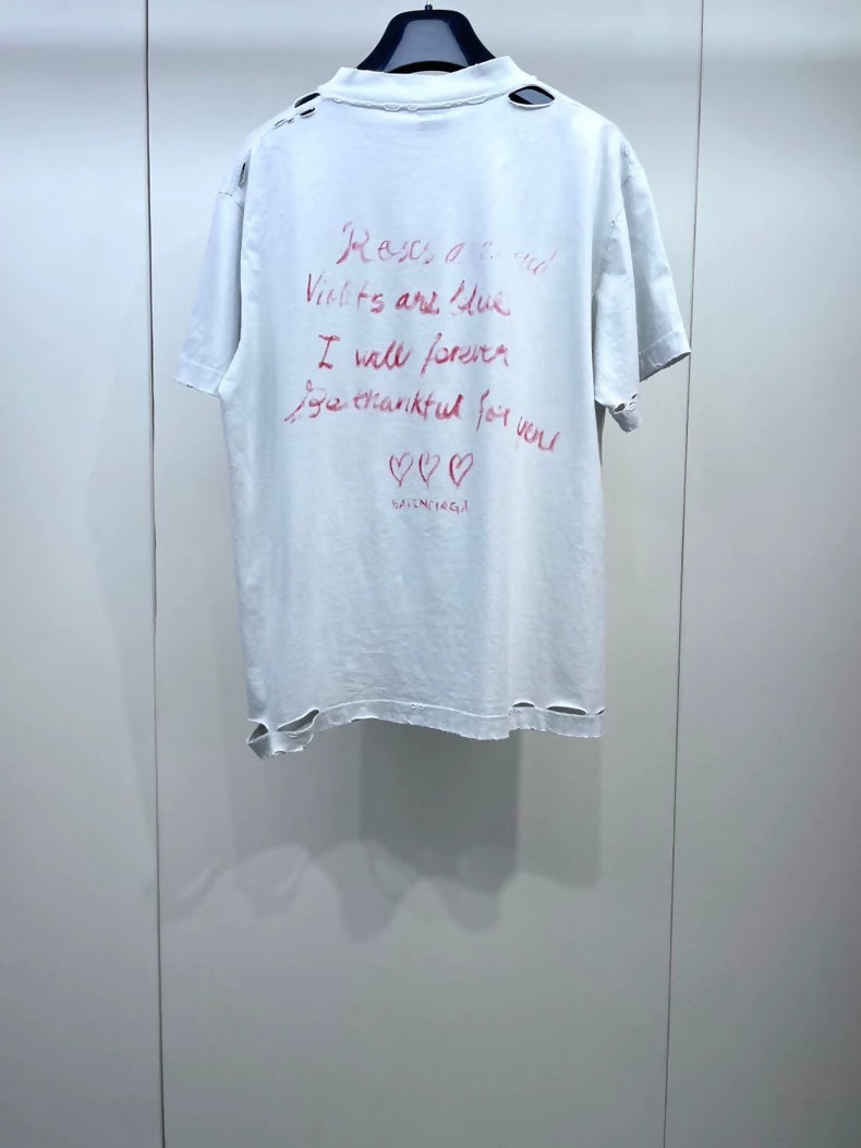 New Balenciaga limited edition Valentines Day shirt unisex