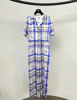Chanel23P silk satin  jumpsuit Size fr40