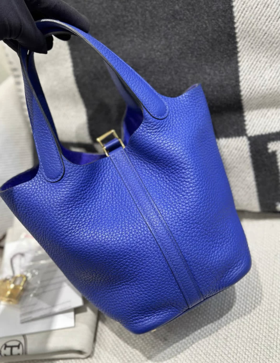 Hermès Hermes picotin 18 7T electric blue A stamp - 18 Bucket Bag - Used fashion item from Top Quality Luxury Designers Bag