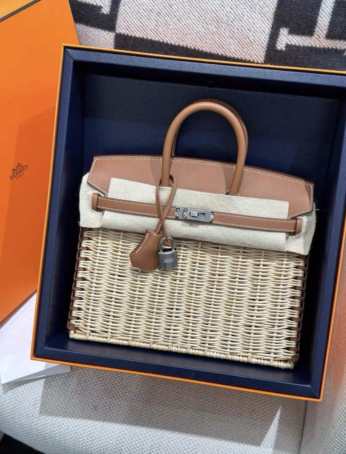 Hermès HERMÈS Limited Edition Birkin Picnic 25 handbag - 25 Tote Bag - Used fashion item from Top Quality Luxury Designers Bag