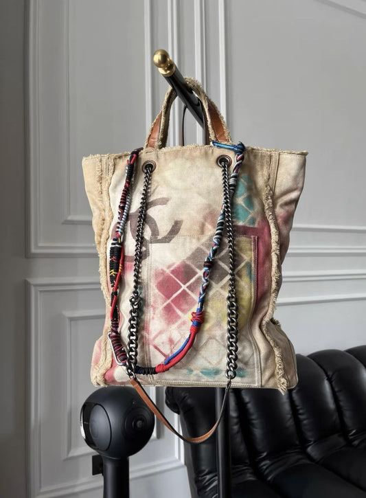 CHANEL Vintage Chanel graffiti tote bag - One size Tote Bag - Used fashion item from Top Quality Luxury Designers Bag