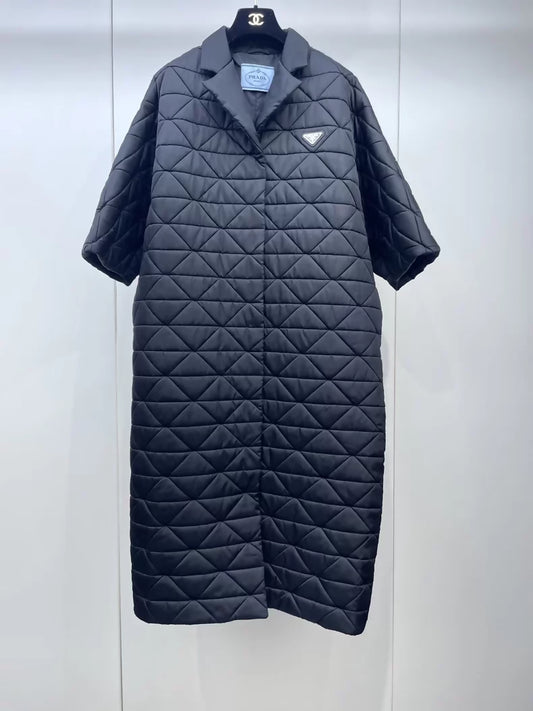 Prada Re-Nylon classic black long jacket