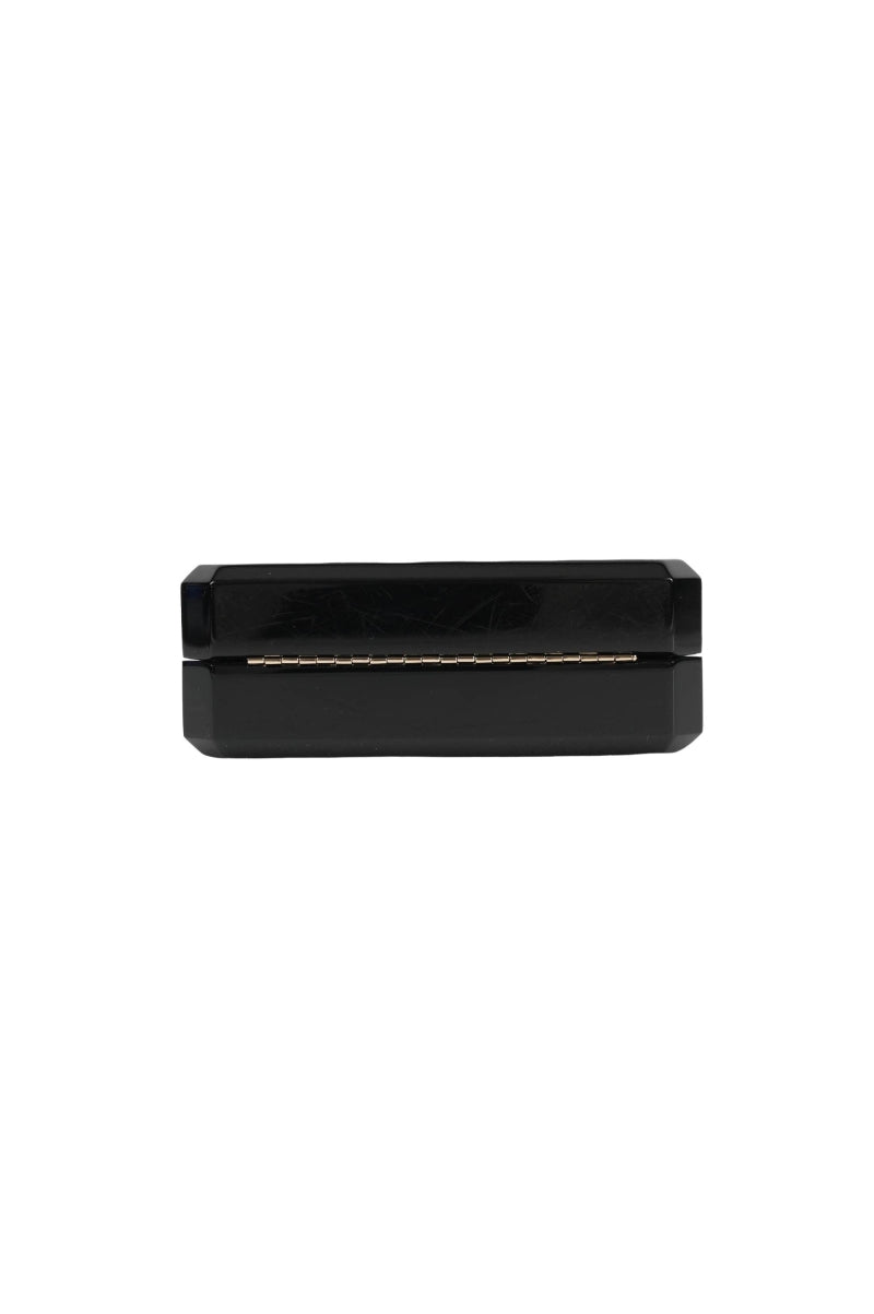 Chanel Minaudiere Perfume Clutch Black Acrylic Light Gold Hardware minaudiere