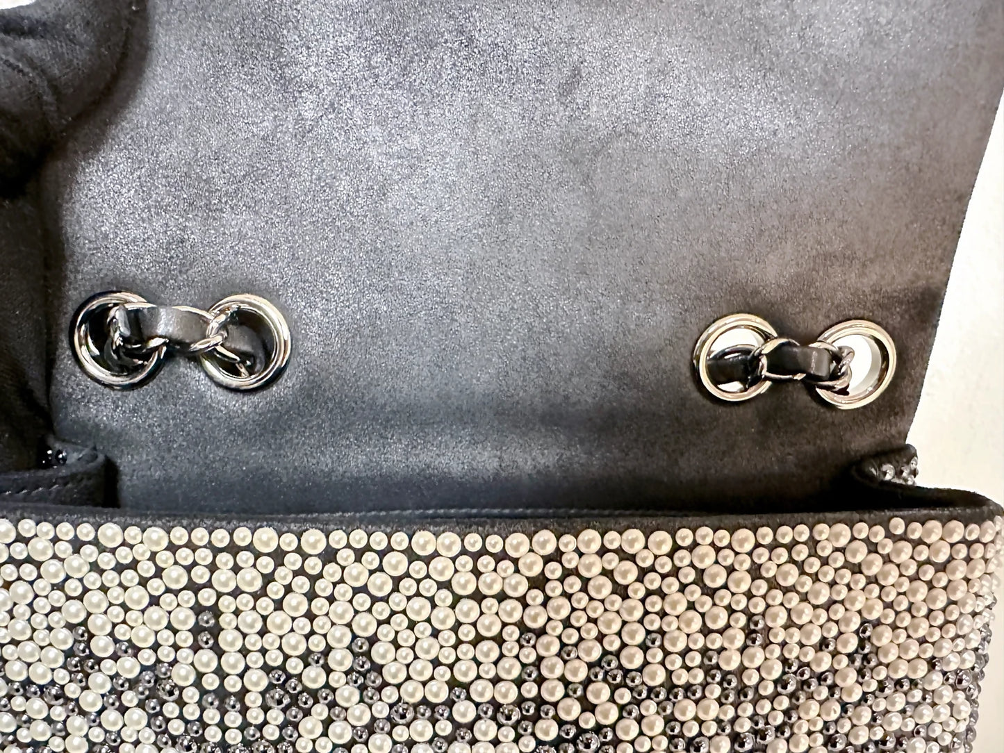 Chanel Pearls  Beads Mini Classic Single Flap Bag
