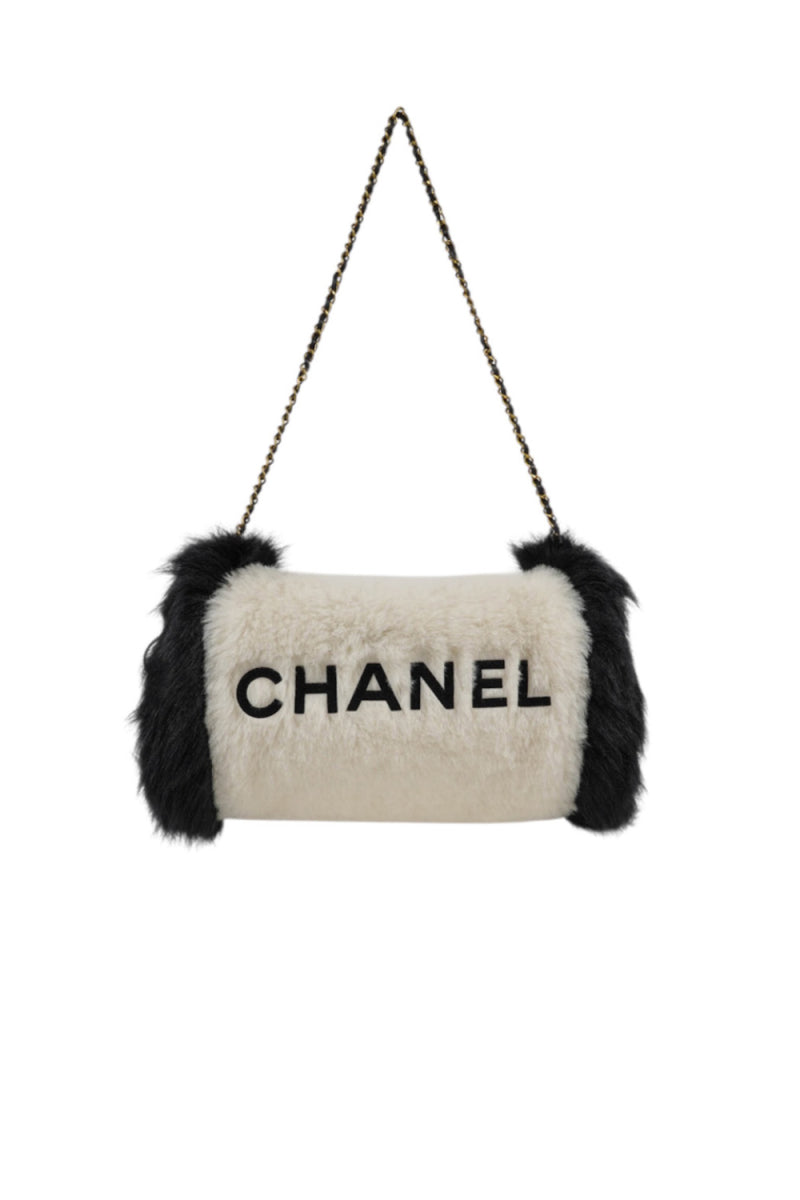 rare Chanel black and white CHANEL hand warmer