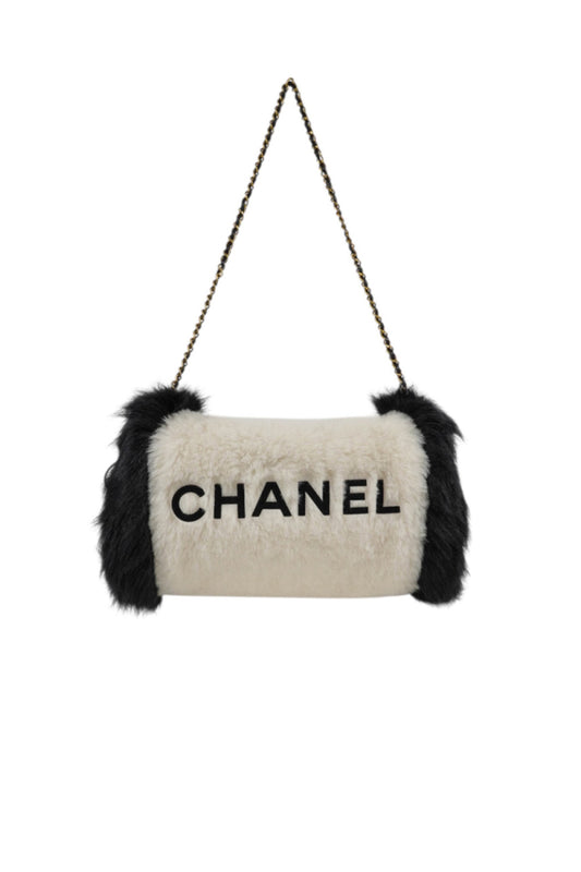 rare Chanel black and white CHANEL hand warmer