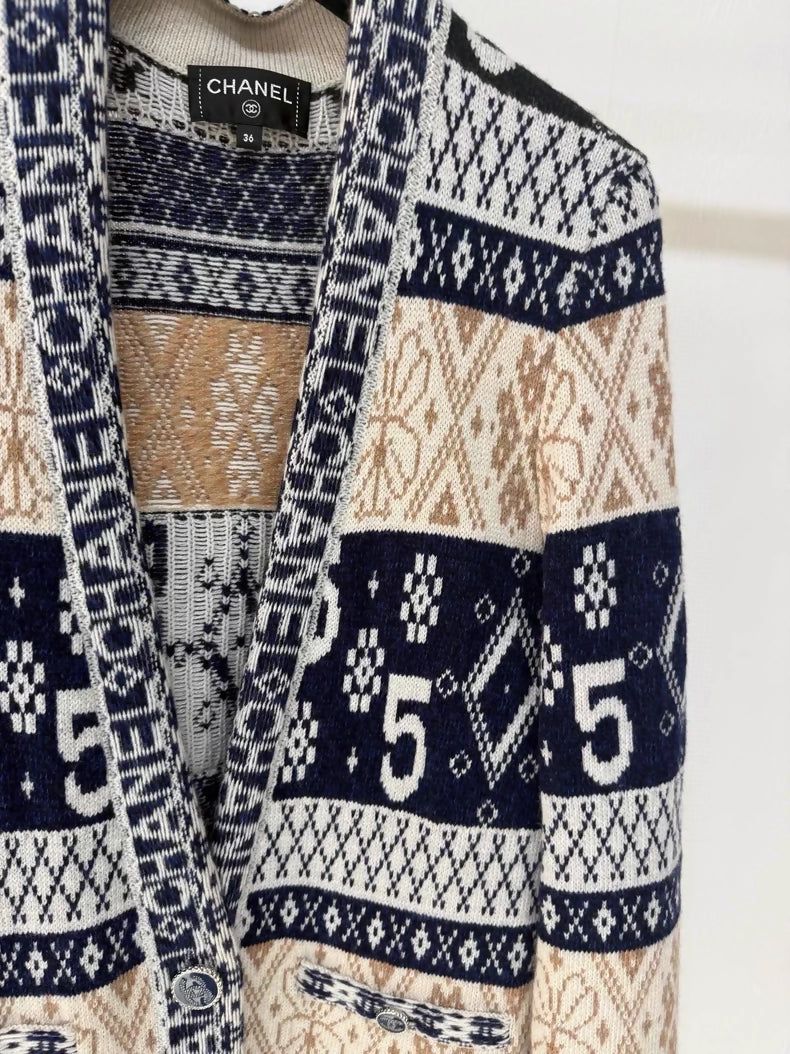 Chanel number 5 cashmere cardigan