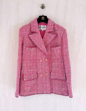 Chanel Spring 2019 Ready-to-Wear Collection pink jacket