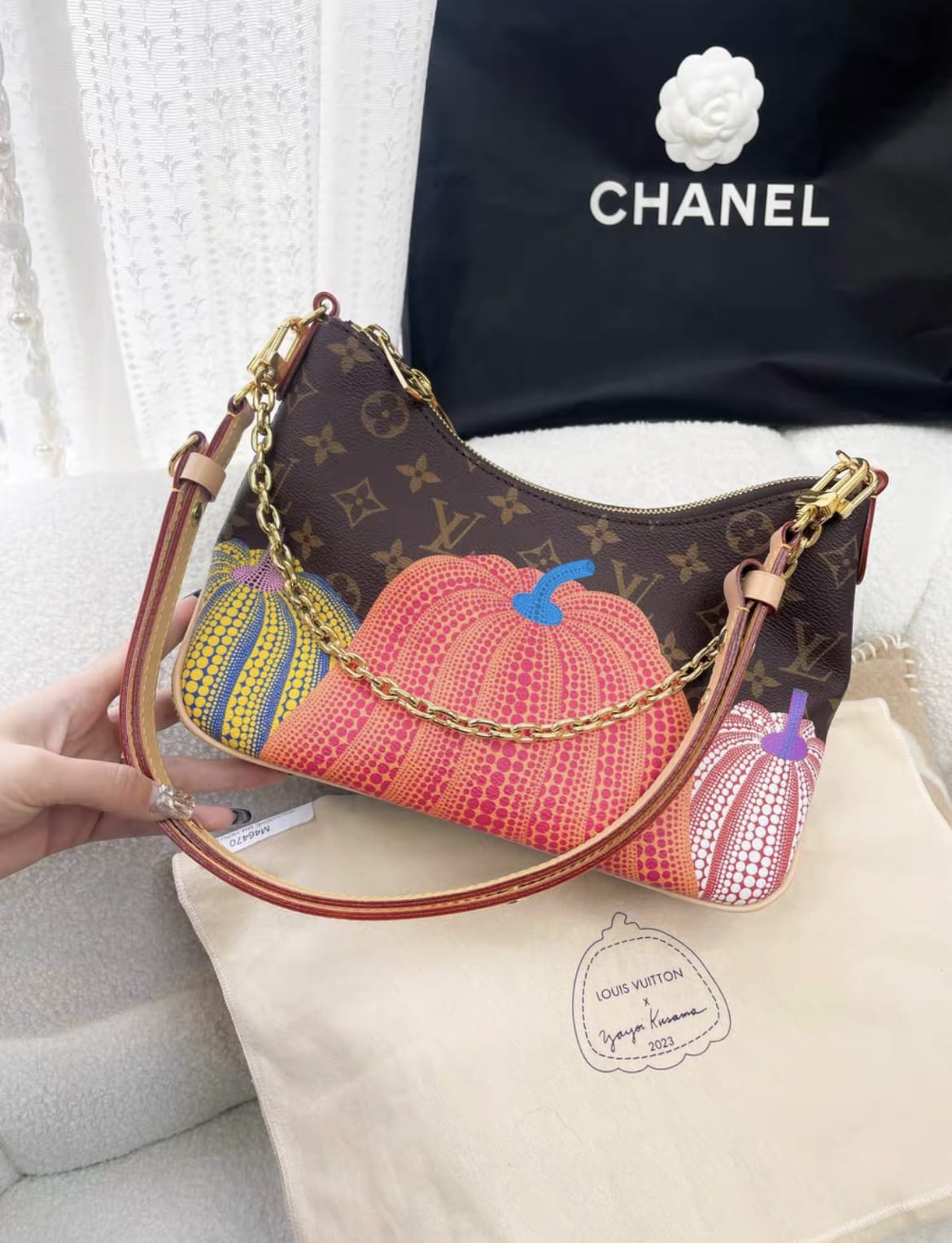 LOUIS VUITTON Louis Vuitton Yayoi Kusama pumpkin shoulder bag - Small Shoulder Bag - Secondhand luxury from Top Quality Luxury Designers Bag