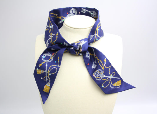 Hermès Hermes 100 Silk Les Cles A Pois Twilly Scarf - Onesize Accessories - Used fashion item from Top Quality Luxury Designers Bag