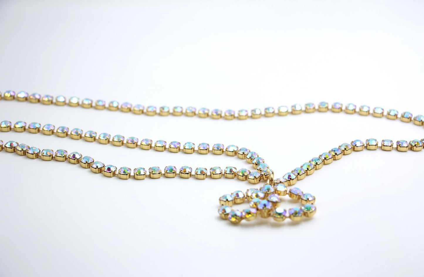 Chanel Vintage 95A Rhinestone Barbie Waist Chain