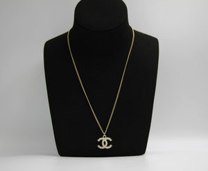 Chanel Vintage 09A Rhinestone Classic Cc Necklace