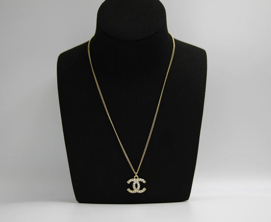 CHANEL Chanel Vintage 09A Rhinestone Classic Cc Necklace - Onesize Fashion Jewellery - Used fashion item from Top Quality Luxury Designers Bag