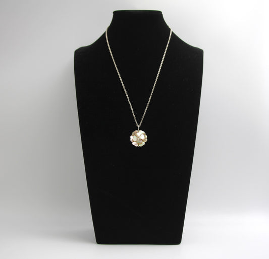 CHANEL Chanel Vintage 98A Mother-Of-Pearl White Multi-Layered Camellia Silver Necklace - Onesize Fashion Jewellery - Vintage fashion from Top Quality Luxury Designers Bag