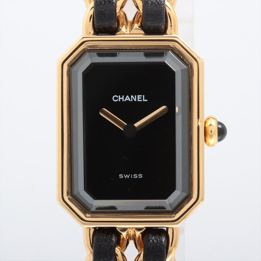 CHANEL Chanel Vintage Premiere 24K Gold Plated Sapphire Crystal Quartz Watch - Onesize Watch - Secondhand luxury from Top Quality Luxury Designers Bag