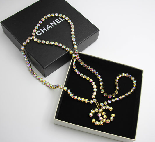 CHANEL Chanel Vintage 95P Rhinestone Barbie Waist Chain - Onesize Accessories - Vintage fashion from Top Quality Luxury Designers Bag