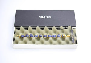 Chanel Vintage 95A Lapis Lazuli Bracelet