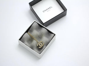 Chanel Vintage 07V Metallic Silver Cc Necklace
