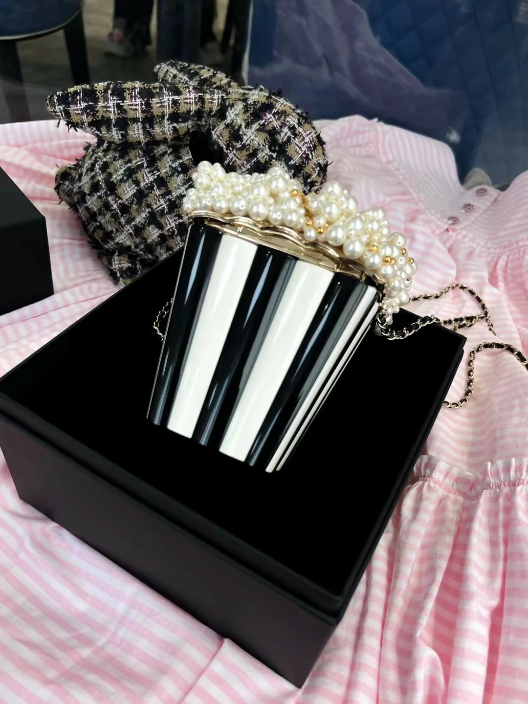 Chanel 2024 popcorn minaudière bag