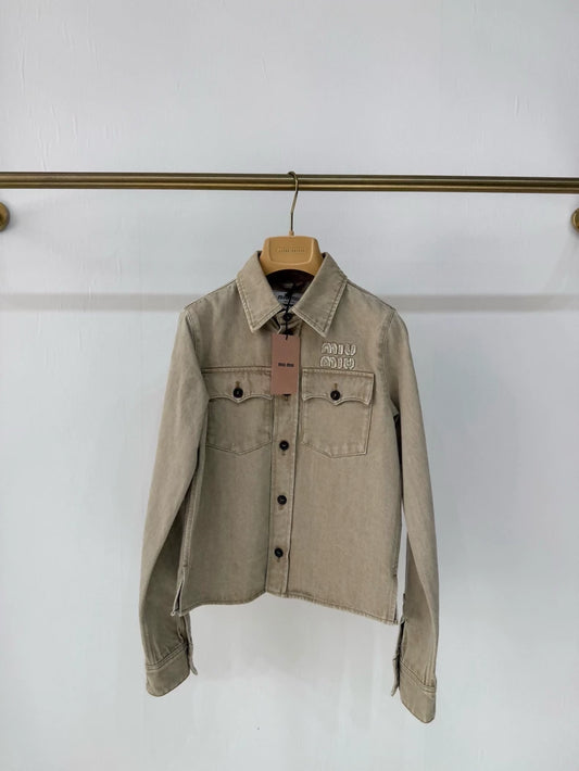 Miu miu Fall/Winter 2024 Denim Shirt Jacket
