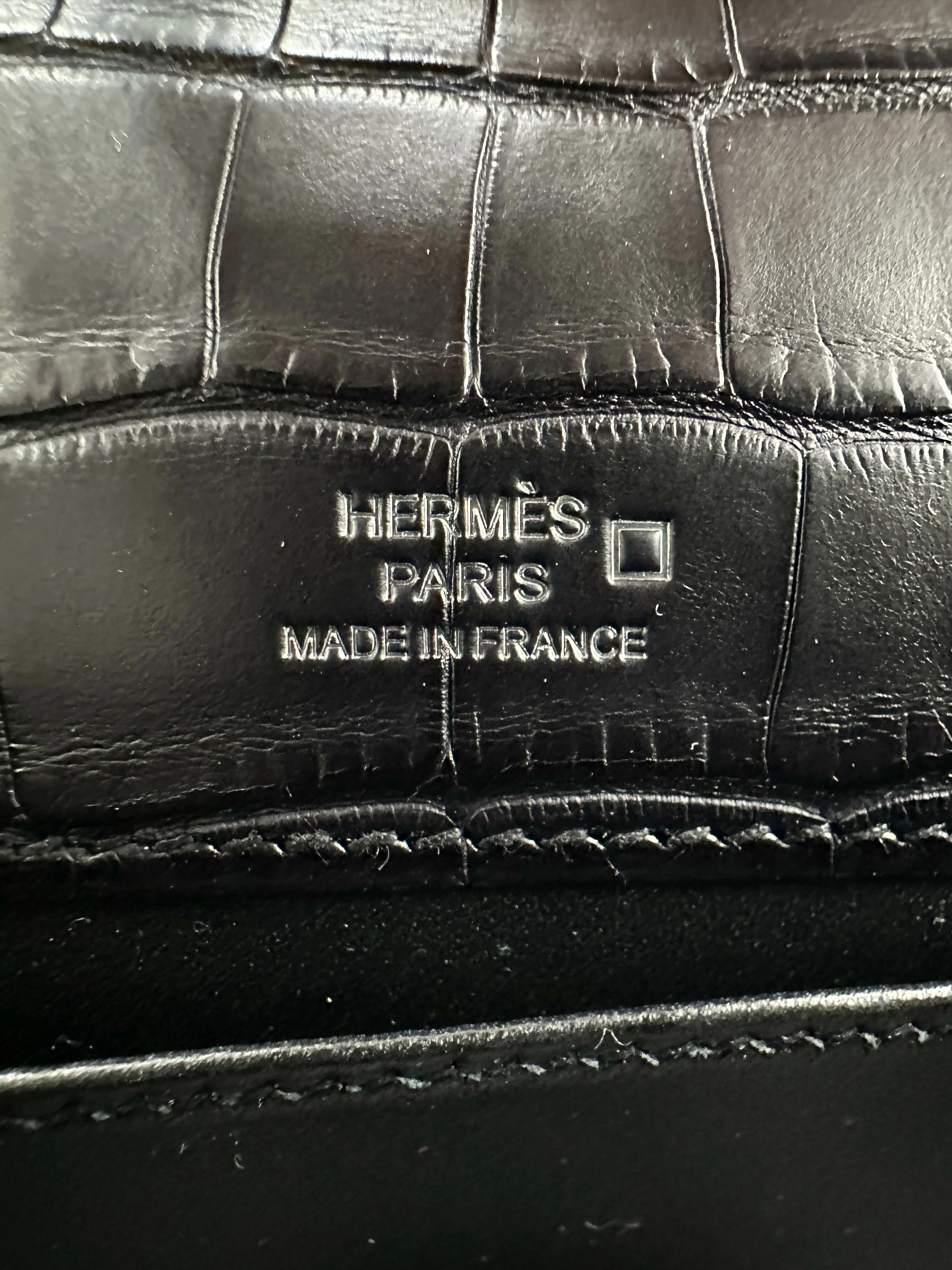 Hermès Kelly Pochette Black Matte PHW K 2025