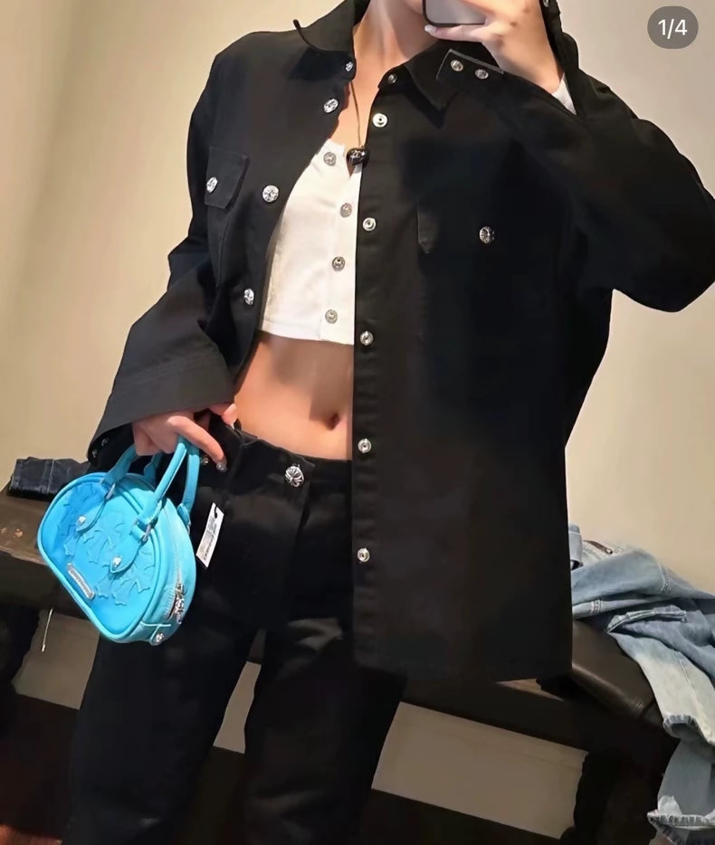 Chrome Hearts jacket in black denim