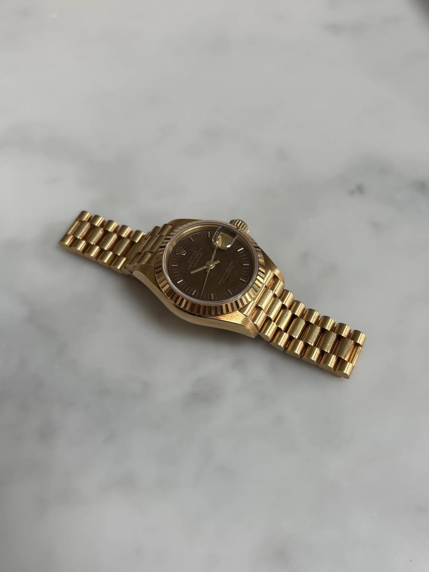 Rolex Lady-Datejust 26 Walnut Burl Wood Dial