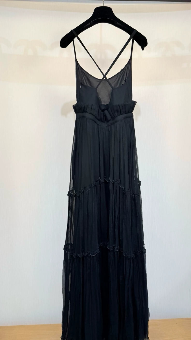Dior Spring/Summer 2023 mesh and lace evening gown