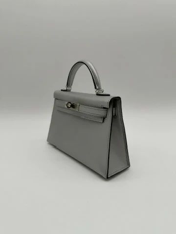Hermès Kelly 20 Argent Chèvre PHW K 2025