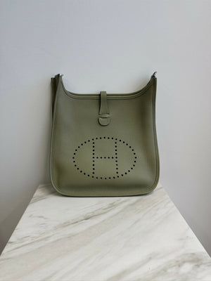 Hermès Evelyne III 29 Sauge PHW Stamp W