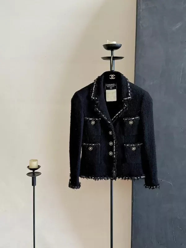 Chanel Vintage 1994 Black Vintage Museum Jacket