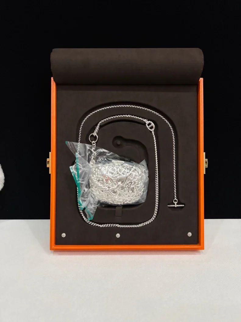 Hermès Chaine d'Ancre Sac Bijou Silver bag