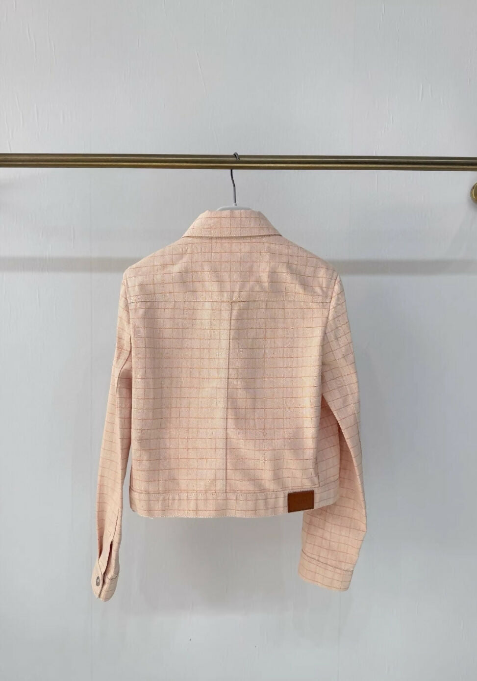 Hermes 25 autumn and winter orange denim jacket
