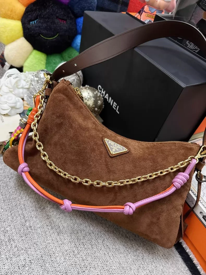 Prada Pop Knot Handbag Charm with Pendant