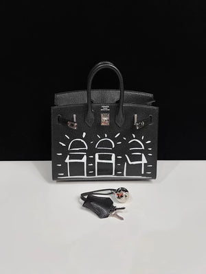 Hermès 20cm Birkin Sellier Disco Chèvre Leather Palladium Hardware
