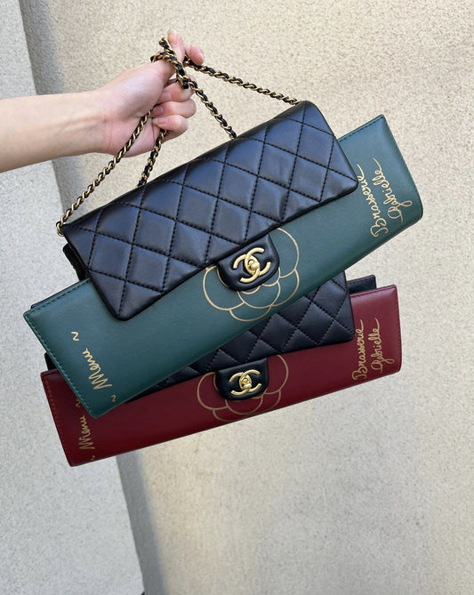 CHANEL Chanel Limited Camellia menu Bag - Fit phone cards keys Clutch Bag - Used fashion item from Top Quality Luxury Designers Bag