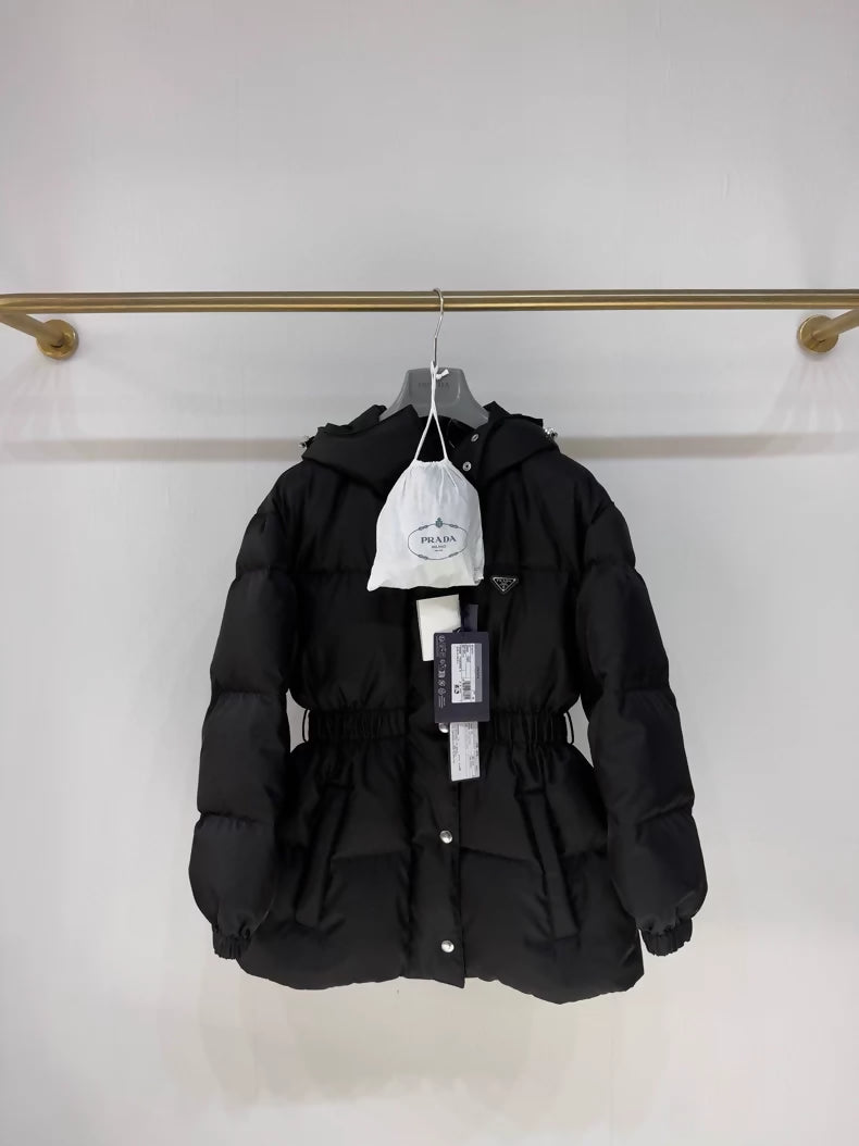 Prada Fall/Winter 2025 black Nylon Down Jacket