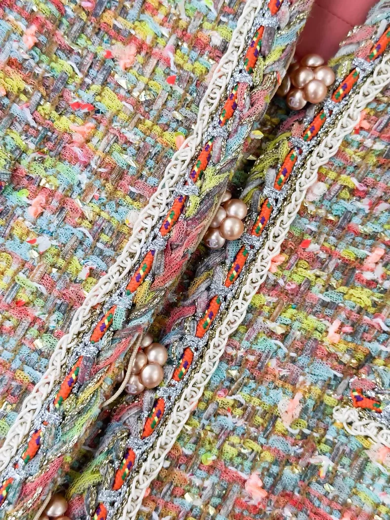 Chanel 14SS Colourful tweed dress