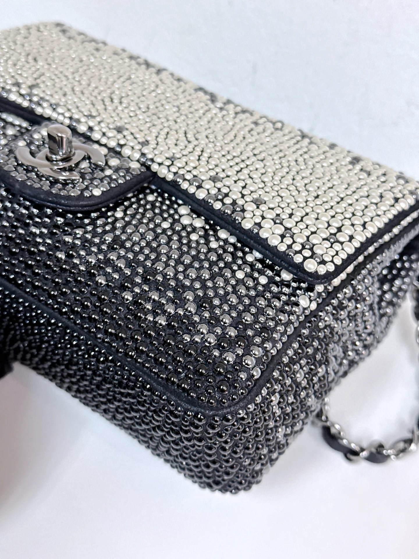 Chanel Pearls  Beads Mini Classic Single Flap Bag