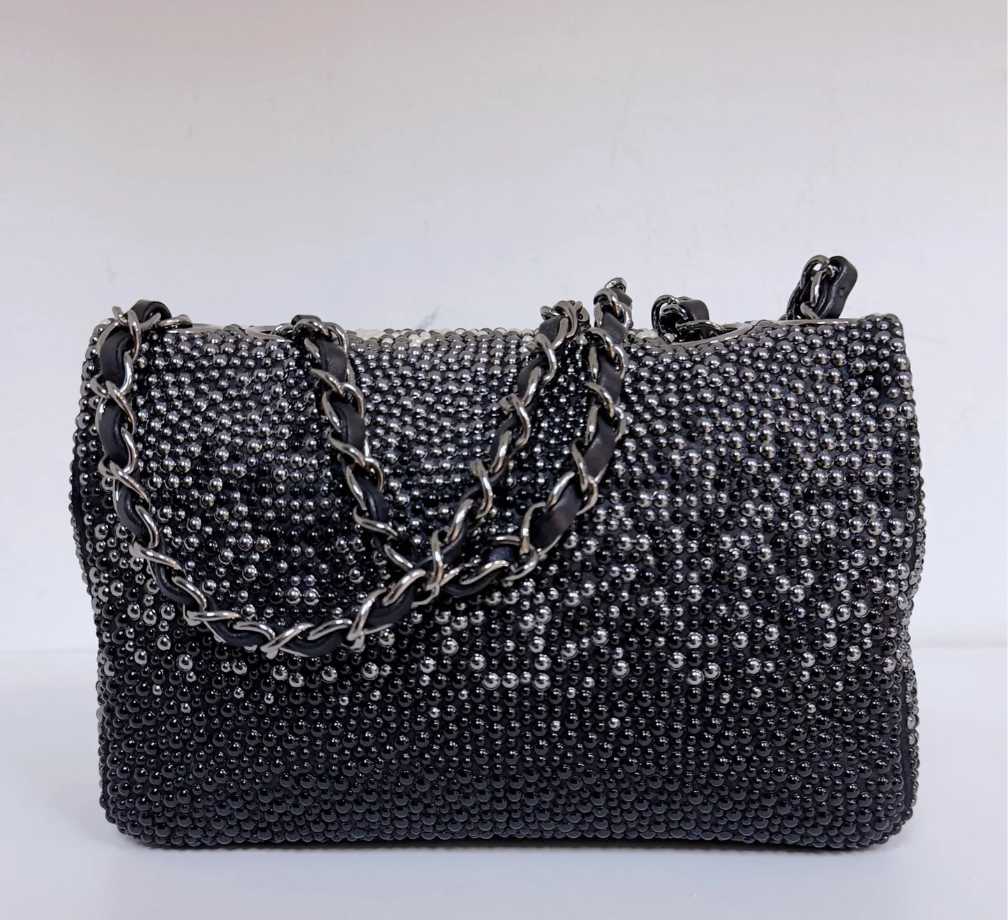 Chanel Pearls  Beads Mini Classic Single Flap Bag