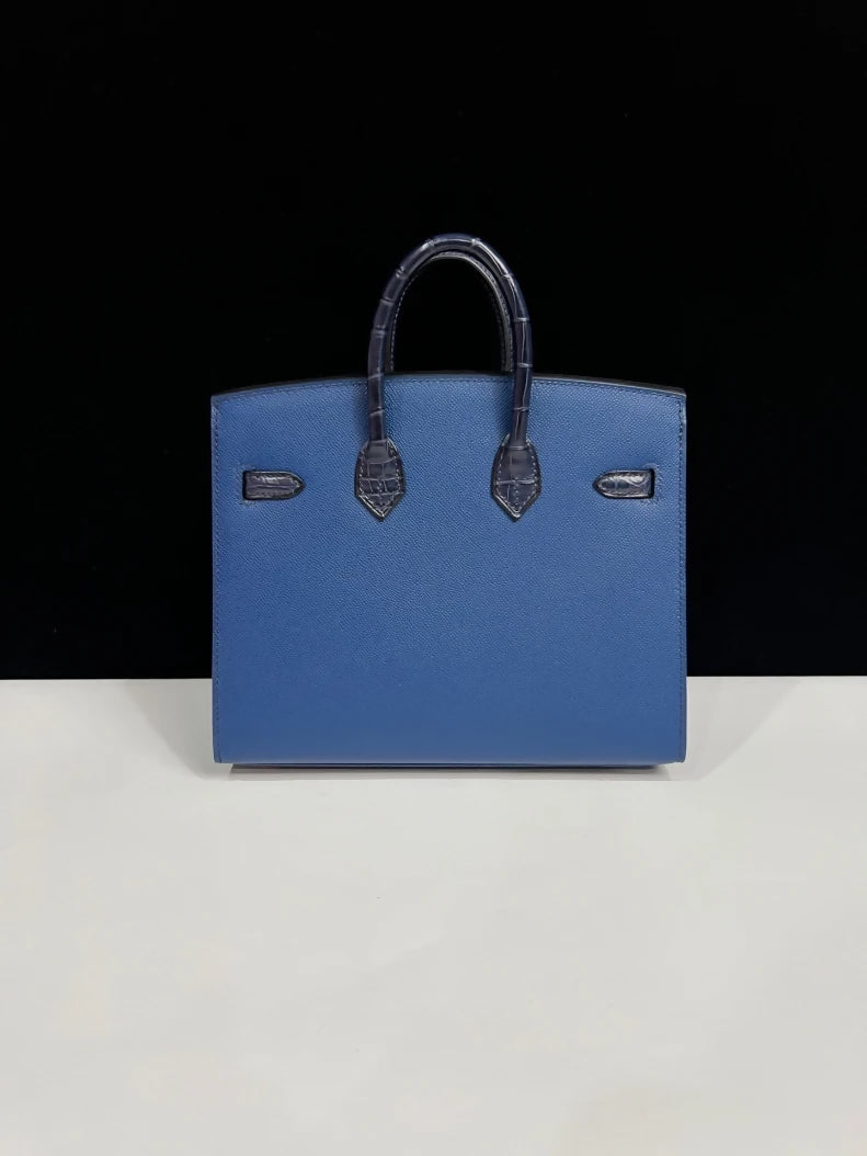Hermès 20cm Birkin Sellier Faubourg House Night Palladium Hardware