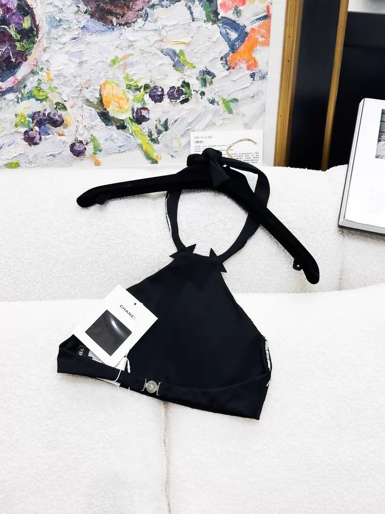 Chanel 24C Black Top with silver Star